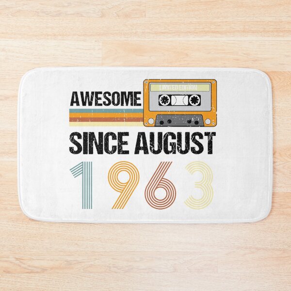 Item preview, Awesome Since August 1963 | Made In 1963 | August Birthday Quotes designed and sold by AMINE  ★★★★★.
