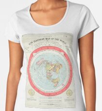 Flat Earth - Gleason's Map Women's Premium T-Shirt