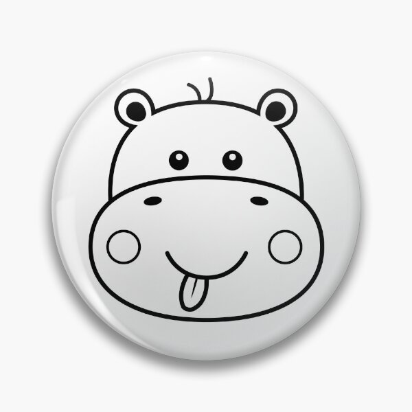 Item preview, Hippo Sticking Out Tongue Cheeky Animal Head designed and sold by samshirts.