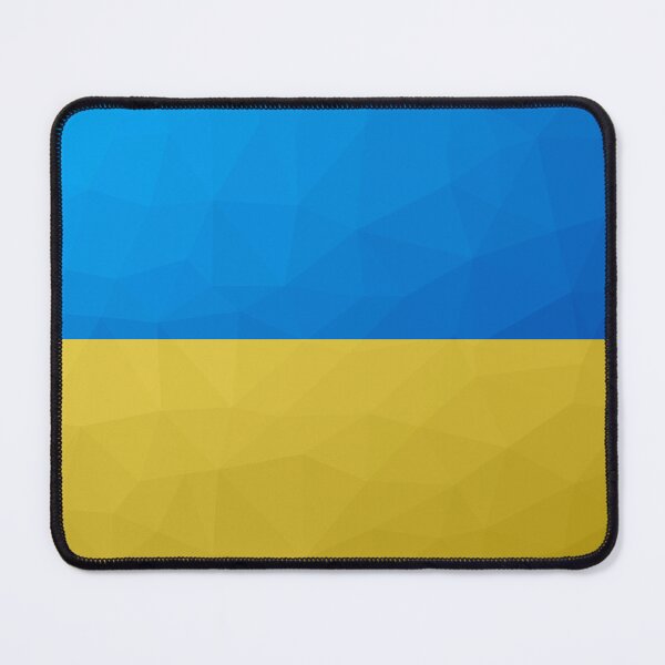 Item preview, Ukraine flag yellow blue geometric pattern mesh designed and sold by PLdesign.