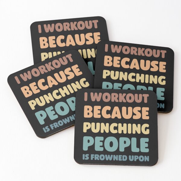 Item preview, I Workout Because Punching People Is Frowned Upon Classic T-Shirt designed and sold by brittaapriliy.
