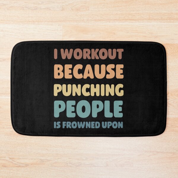 Item preview, I Workout Because Punching People Is Frowned Upon Classic T-Shirt designed and sold by brittaapriliy.