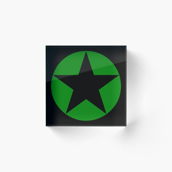 Item preview, Green 5-point star, or pentagram designed and sold by effervescence.