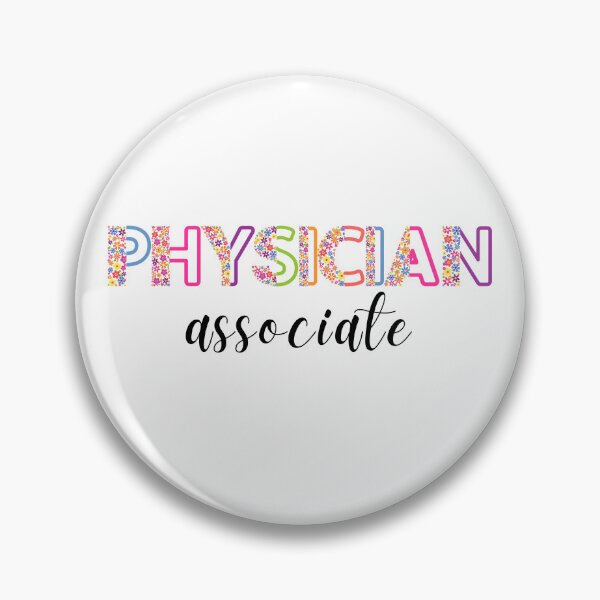 Item preview, Floral Physician Associate with stethoscope (black text) - PA designed and sold by CaitU.
