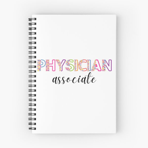 Item preview, Floral Physician Associate with stethoscope (black text) - PA designed and sold by CaitU.