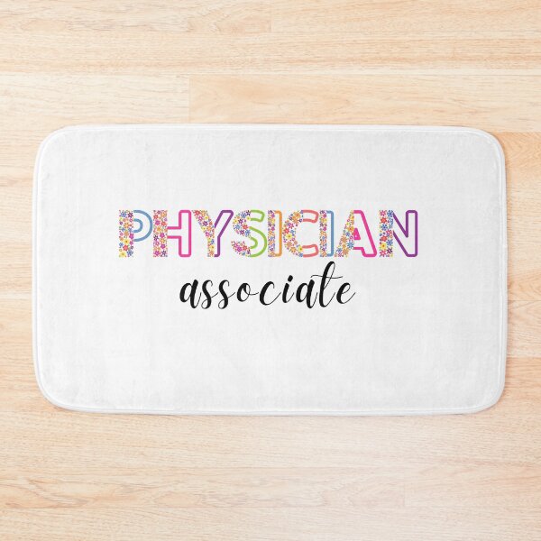 Item preview, Floral Physician Associate with stethoscope (black text) - PA designed and sold by CaitU.