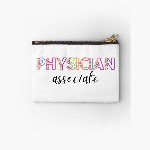 Item preview, Floral Physician Associate with stethoscope (black text) - PA designed and sold by CaitU.