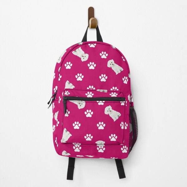 Item preview, Paw Polka Dogs - Bichon Frise Pink designed and sold by PenelopeJaneArt.