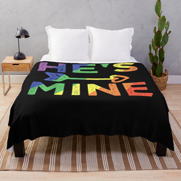 Item preview, Mens Gay Couple Matching He's Mine LGBT Pride designed and sold by Vignette2323.