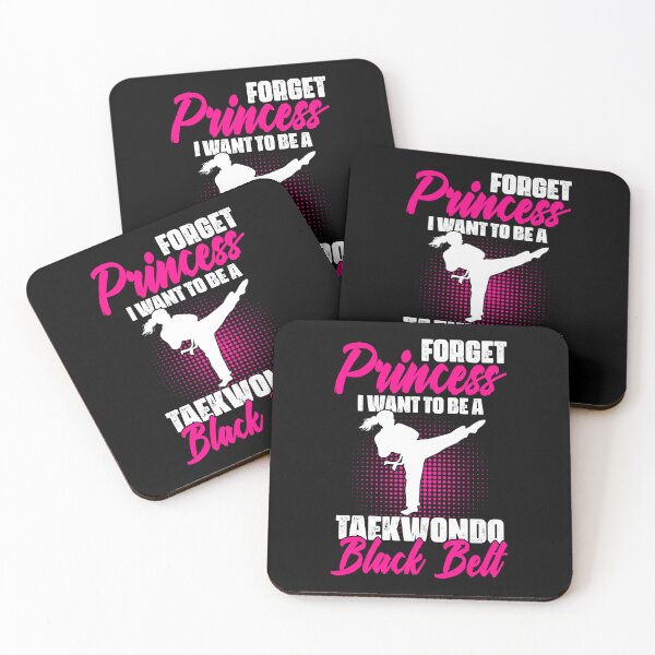 Item preview, Forget Princess Funny Taekwondo Black Belt For Girl Fighters designed and sold by Nessshirts.
