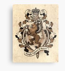 Gryphon Coat Of Arms Heraldry Metal Print