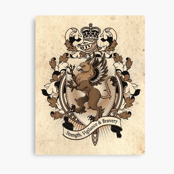 Gryphon Coat Of Arms Heraldry Canvas Print