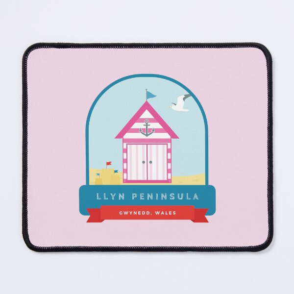 Item preview, Pink Llyn Peninsula Beach Hut designed and sold by StudioShine.