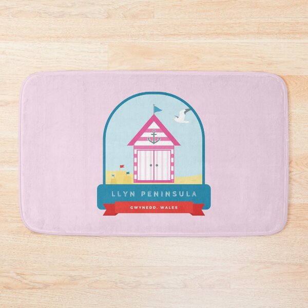 Item preview, Pink Llyn Peninsula Beach Hut designed and sold by StudioShine.