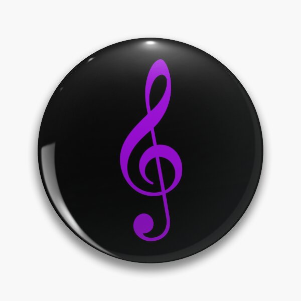 Item preview, Purple Treble Clef symbol designed and sold by effervescence.