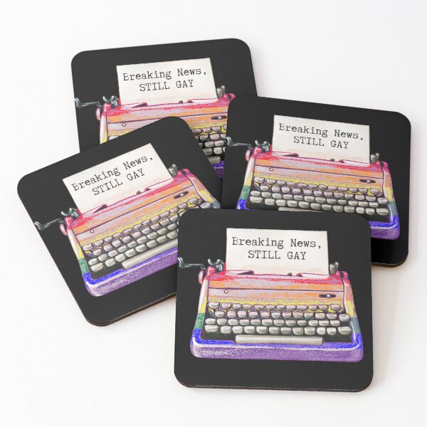 Item preview, Gay Pride Typewriter Funny Saying Still Gay LGBTQ  designed and sold by wrinkledhippie.