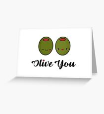 Olive Sie so sehr Grußkarte