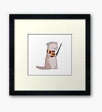 Harry Pawter Otter Framed Print
