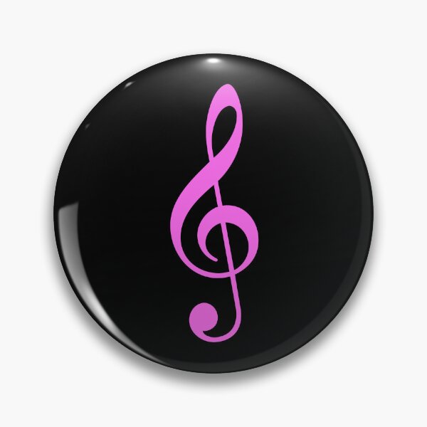 Item preview, Pink Treble Clef symbol designed and sold by effervescence.