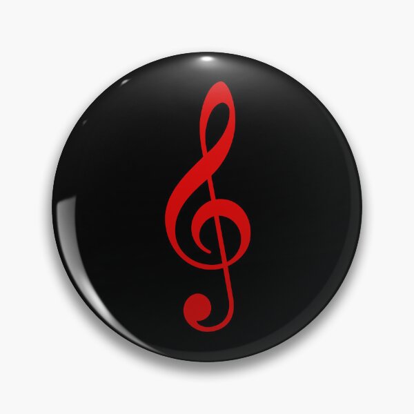 Item preview, Red Treble Clef symbol designed and sold by effervescence.
