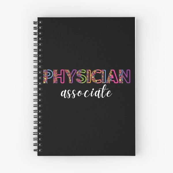 Item preview, Floral Physician Associate with stethoscope (white text) - PA designed and sold by CaitU.