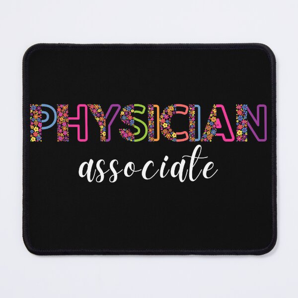Item preview, Floral Physician Associate with stethoscope (white text) - PA designed and sold by CaitU.