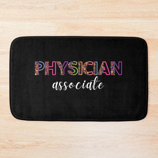 Item preview, Floral Physician Associate with stethoscope (white text) - PA designed and sold by CaitU.