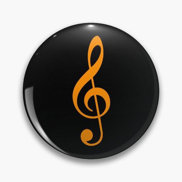 Item preview, Orange Treble Clef symbol designed and sold by effervescence.