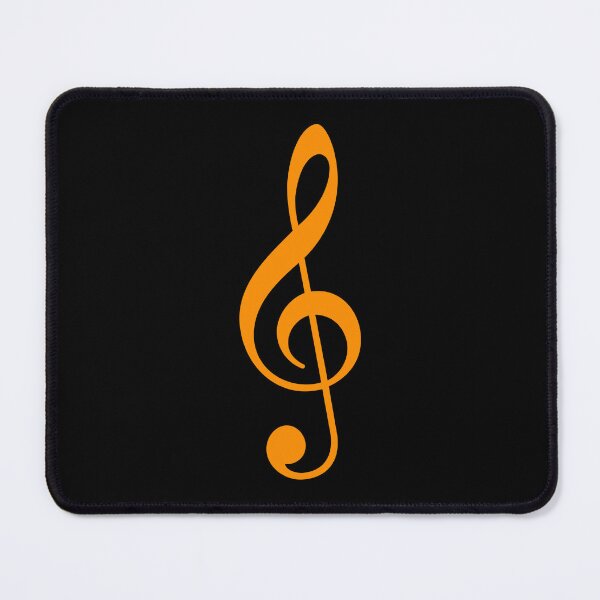 Item preview, Orange Treble Clef symbol designed and sold by effervescence.