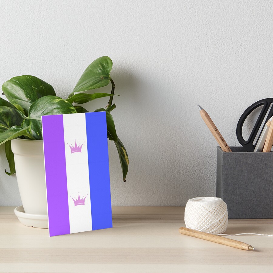 Drag Pride Flag Striped Art Board Print For Sale By Jgventures Redbubble