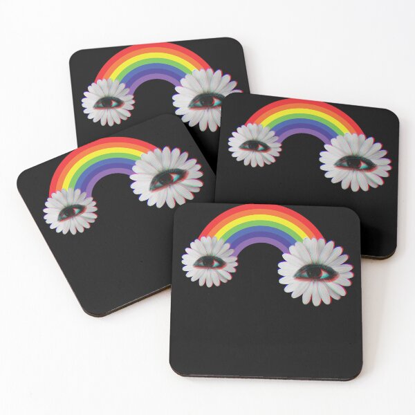 Item preview, Dreamcore Weirdcore Aesthetics Rainbow Flower Eyes designed and sold by ghost888.