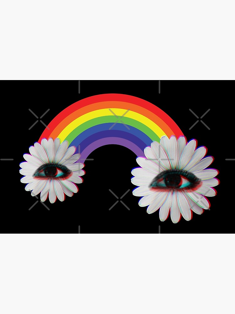 Dreamcore Weirdcore Aesthetics Rainbow Flower Eyes Laptop Skin for Sale by  ghost888