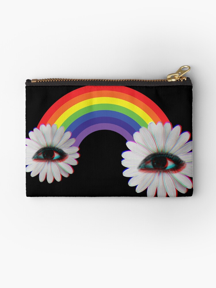 Dreamcore Weirdcore Aesthetics Rainbow Flower Eyes Sticker for Sale by  ghost888