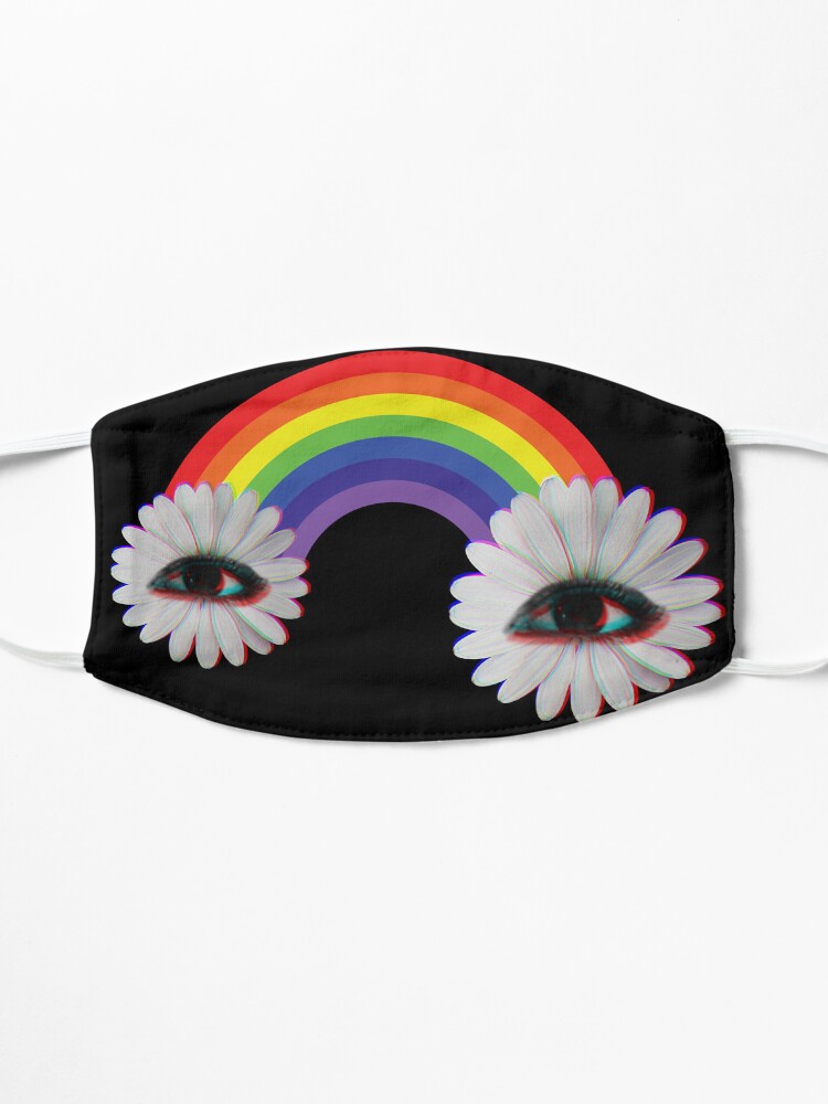 Dreamcore Weirdcore Aesthetics Rainbow Flower Eyes Mouse Pad for Sale by  ghost888