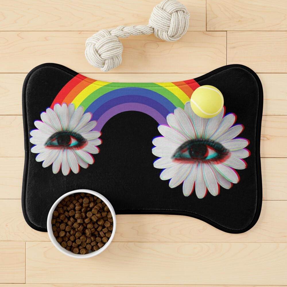 Dreamcore Weirdcore Aesthetics Rainbow Flower Eyes Mouse Pad for Sale by  ghost888