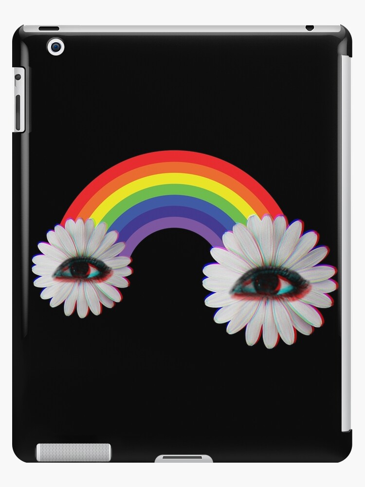 Dreamcore Weirdcore Aesthetics Rainbow Flower Eyes iPad Case & Skin for  Sale by ghost888