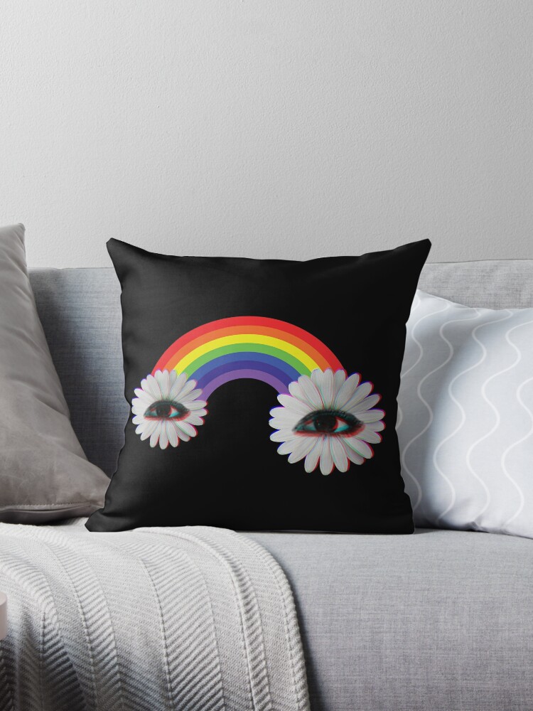 Dreamcore Weirdcore Aesthetics Rainbow Flower Eyes Mouse Pad for Sale by  ghost888