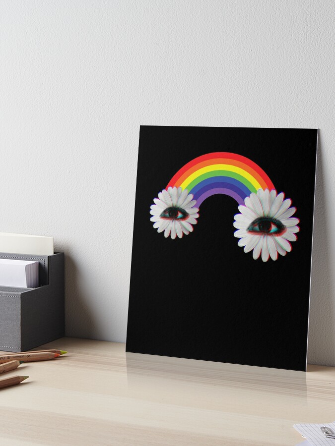 Dreamcore Weirdcore Aesthetics Rainbow Flower Eyes Art Print for Sale by  ghost888