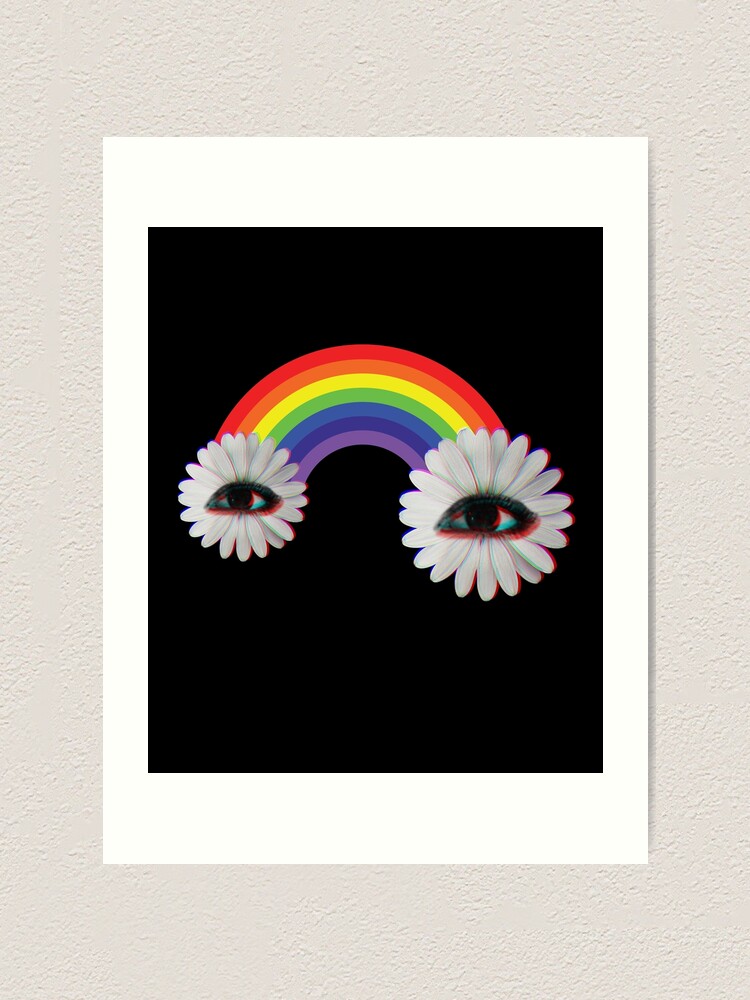 Weirdcore Aesthetic Dreamcore Oddcore Eye And Crescent Moons | Art Print