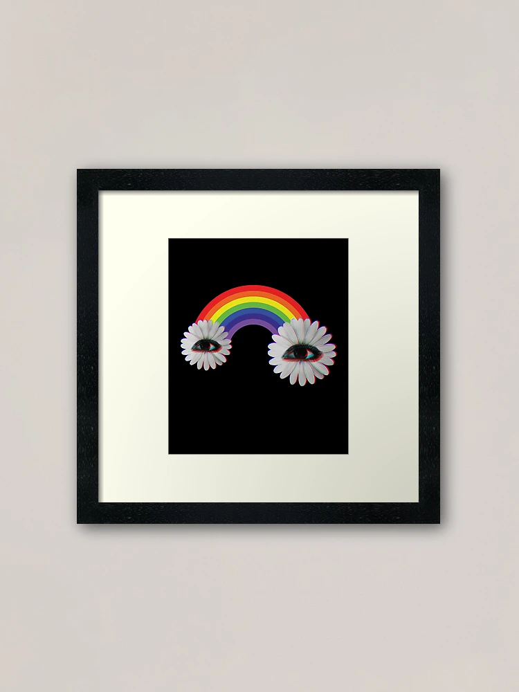 Dreamcore Weirdcore Aesthetics Rainbow Flower Eyes Art Print for Sale by  ghost888