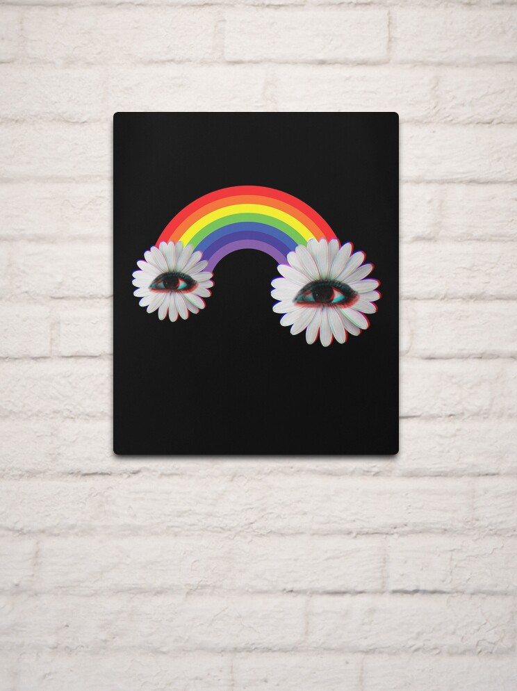 Dreamcore Weirdcore Aesthetics Rainbow Flower Eyes Art Print for Sale by  ghost888