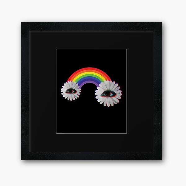 Dreamcore Weirdcore Aesthetics Rainbow Flower Eyes Art Print for Sale by  ghost888