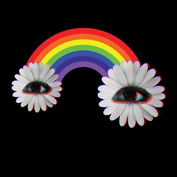 Dreamcore Weirdcore Aesthetics Rainbow Flower Eyes Refrigerator Magnet  Women Cute Creative Magnetic Metal Home Jewelry Gift - AliExpress
