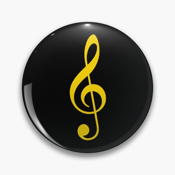 Item preview, Yellow Treble Clef symbol designed and sold by effervescence.