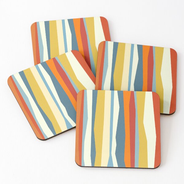 Item preview, Mid Century Pattern Colorful Retro Stripes designed and sold by trajeado14.