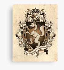 Wolf Coat Of Arms Heraldry Canvas Print