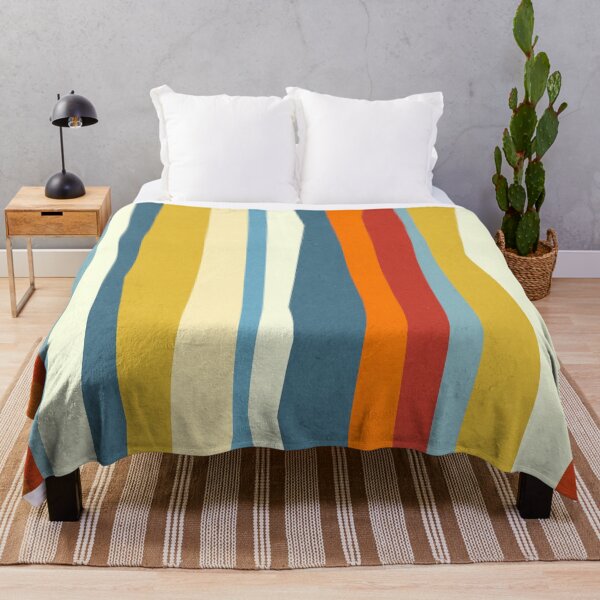 Item preview, Mid Century Pattern Colorful Retro Stripes designed and sold by trajeado14.