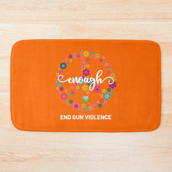 Item preview, Wear Orange Peace sign Enough End Gun Violence designed and sold by Tatus Brinal.