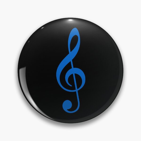 Item preview, Blue Treble Clef symbol designed and sold by effervescence.