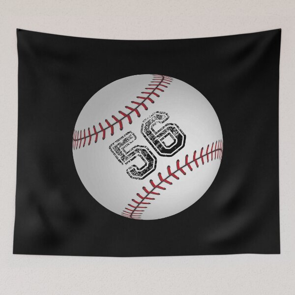 Item preview, Baseball ball number 56, fifty six designed and sold by TheCultStuff.